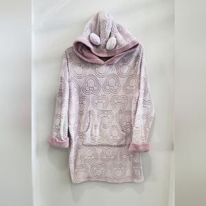 Disney's Mickey mouse sherpa night gown with hood and ears Girls size XL